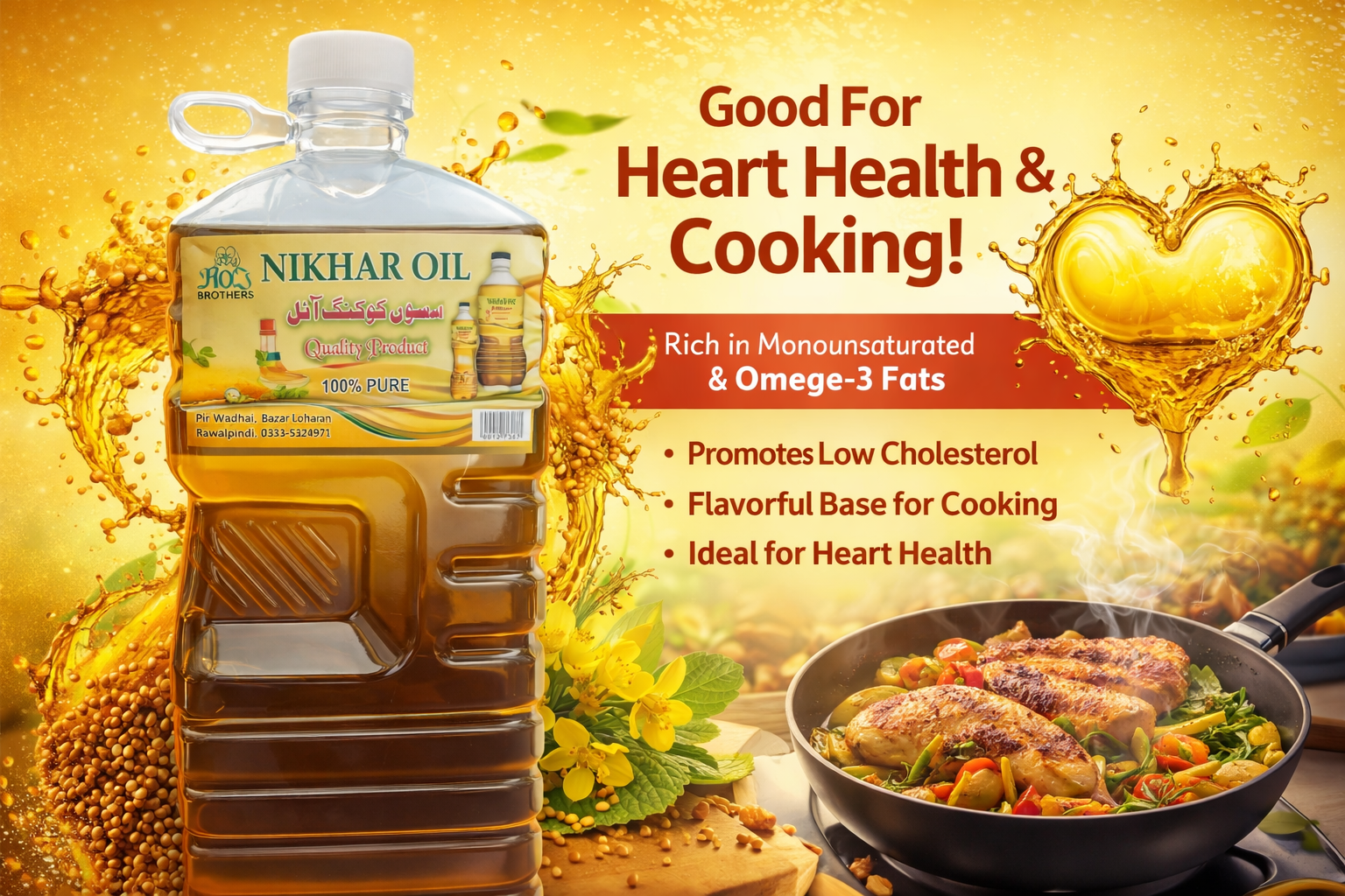 Mustard Cooking Oil (3 Litre)