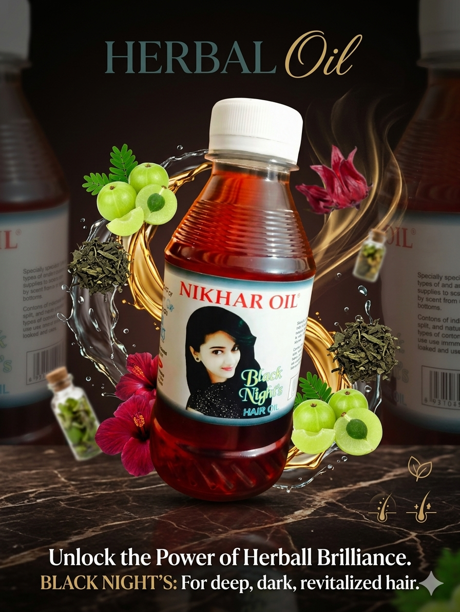 Black Nights Herbal Oil (250ml)