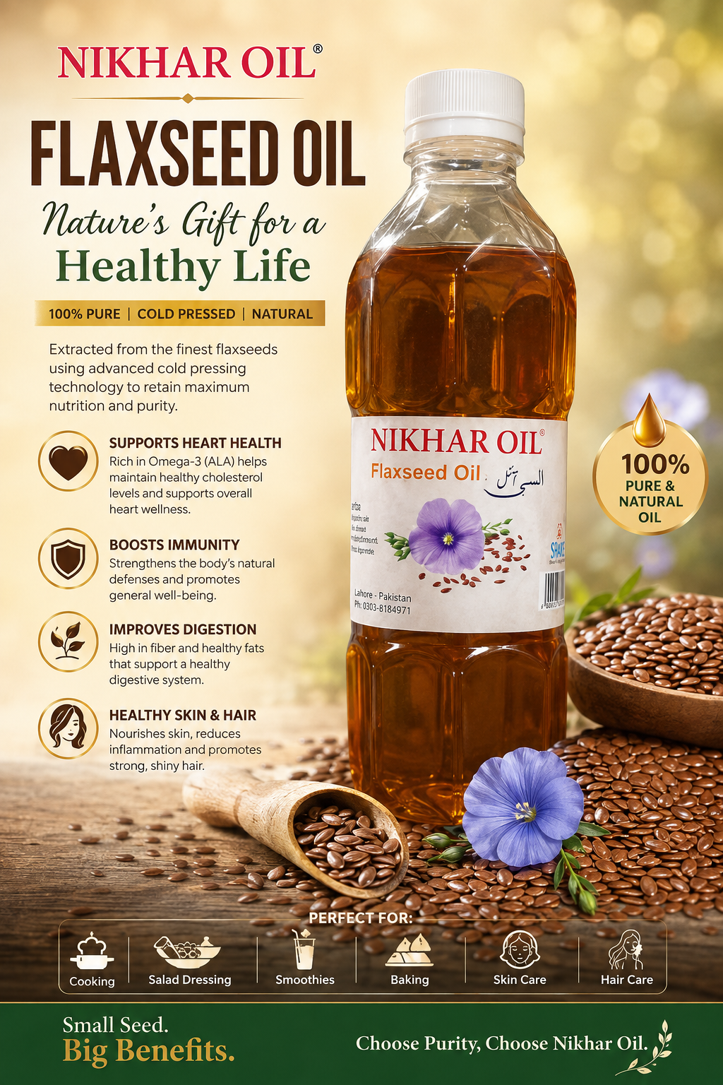 Flaxseed Oil (500ml)
