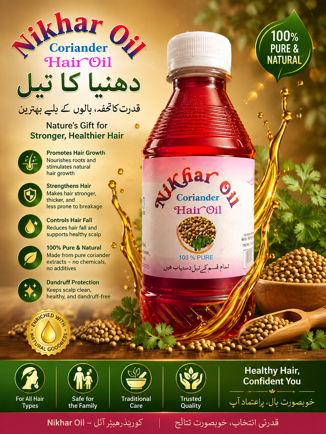 Coriander Oil (dhania) 250ml